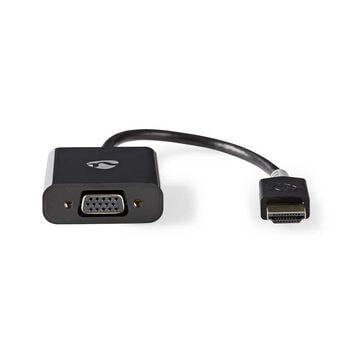 Nedis CCBW34900AT02 видео кабель адаптер 0,2 m VGA (D-Sub) HDMI Тип A (Стандарт) Антрацит