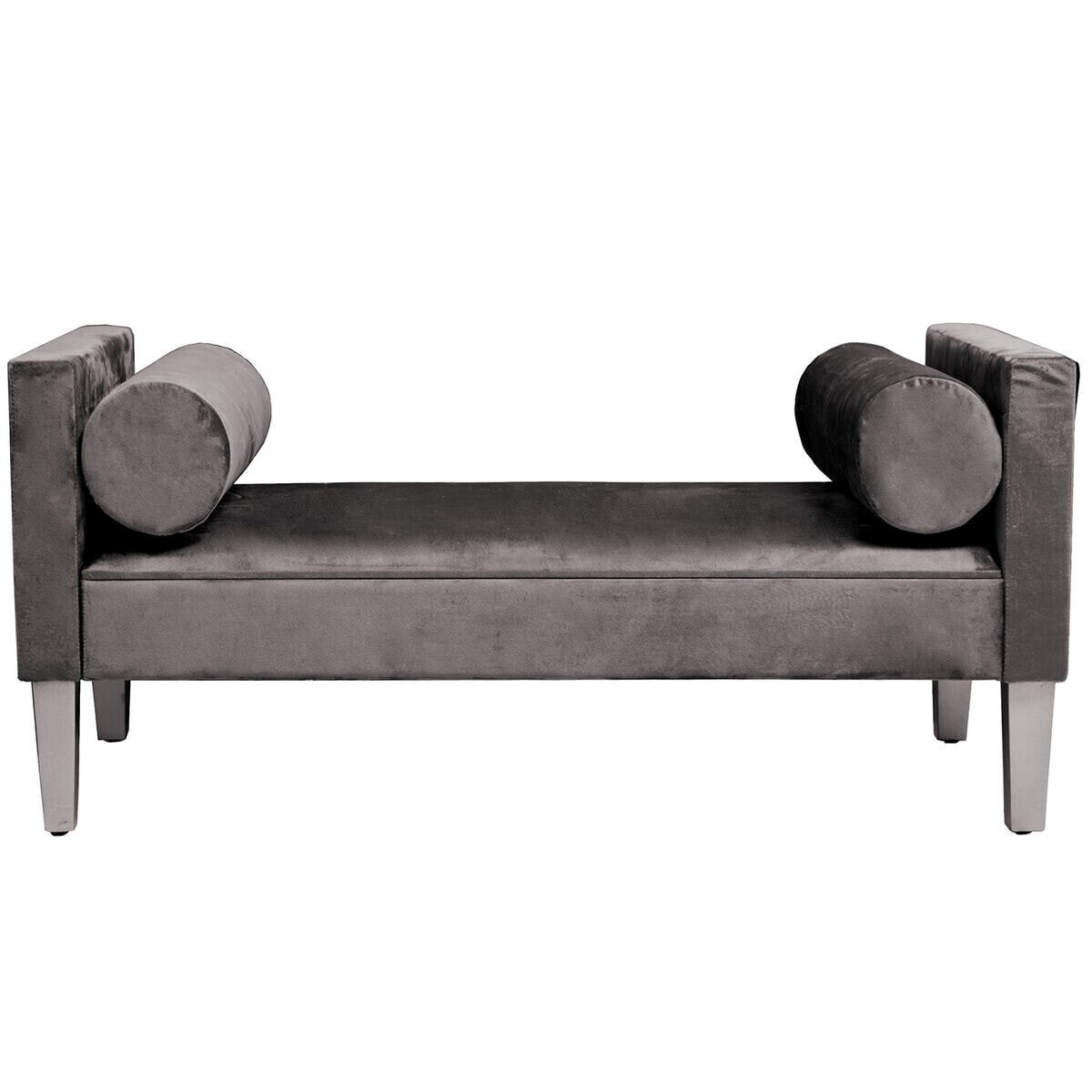 Foot-of-bed Bench Alexandra House Living Grey Wood 113 x 52 x 53 cm