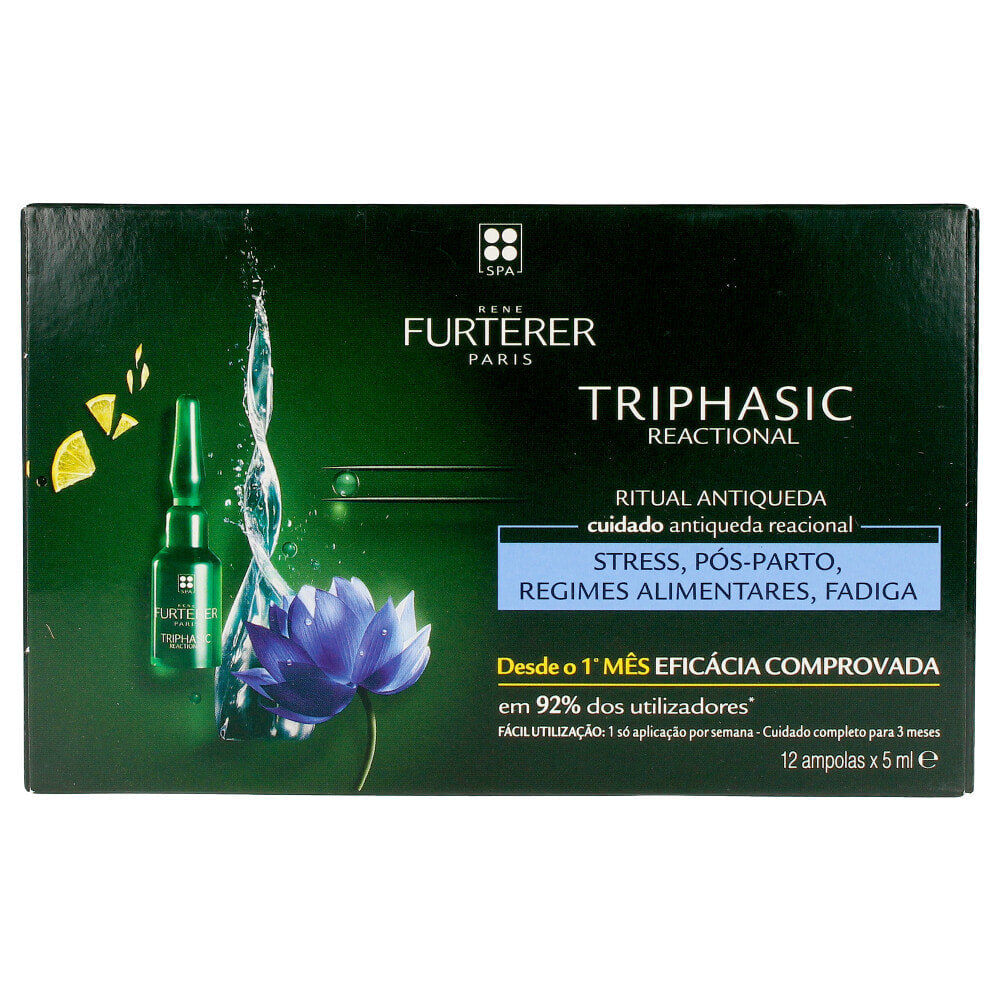 Rene Furterer Triphasic Anti-Hair Loss Treatment Ампулы против выпадения волос 12 x 5 мл