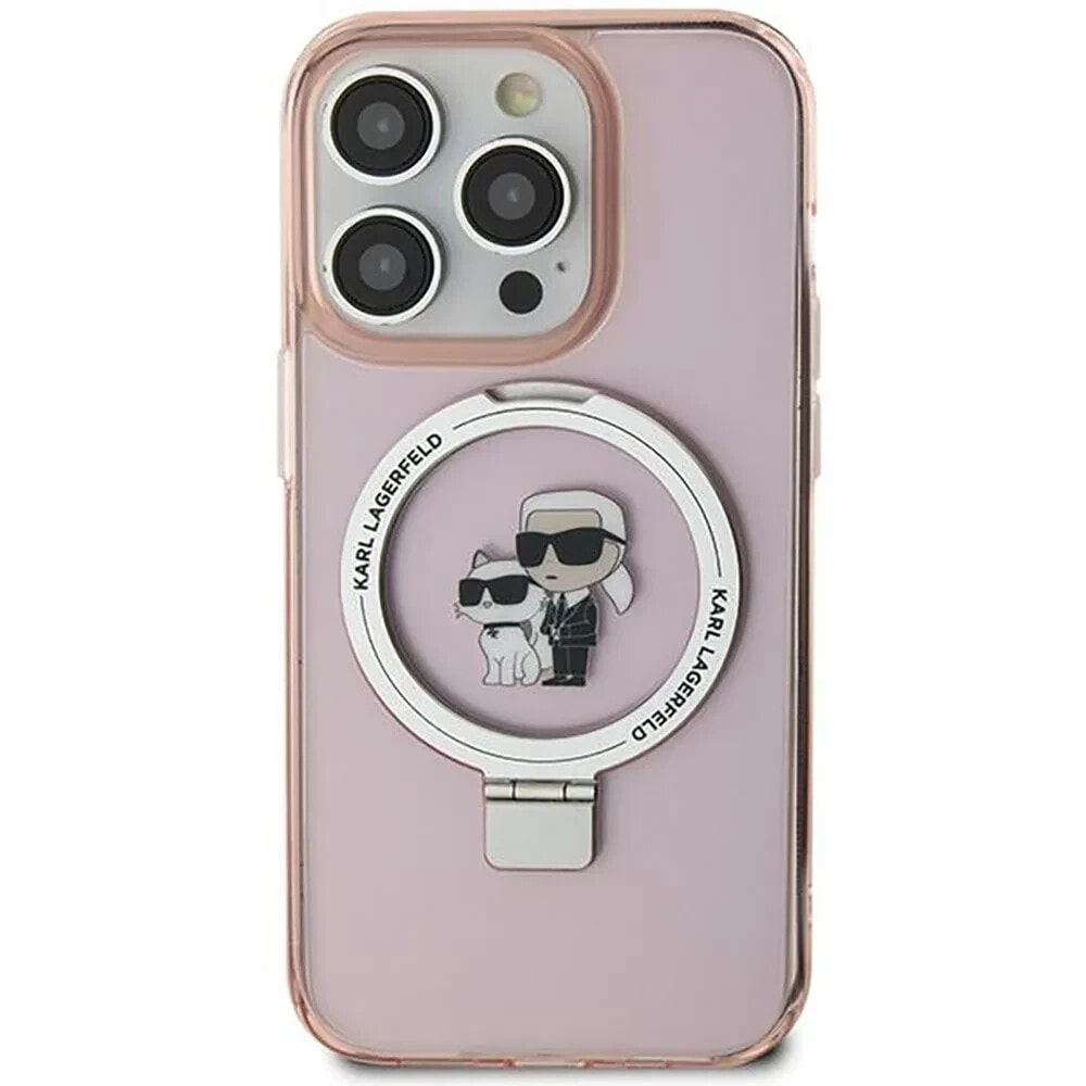 KARL LAGERFELD Klhmp15Shmrskcp iPhone 151413 6.1 Ring Stand Karl&Choupettte phone case