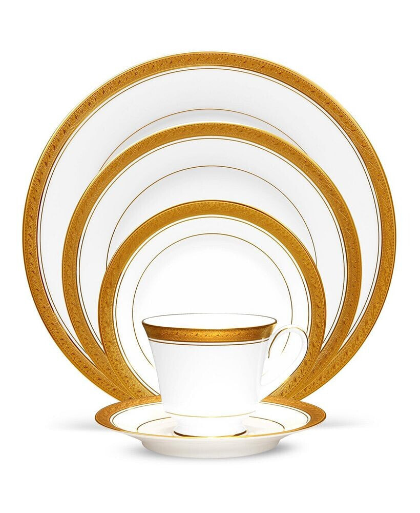 Crestwood Gold 5 Piece Place Setting