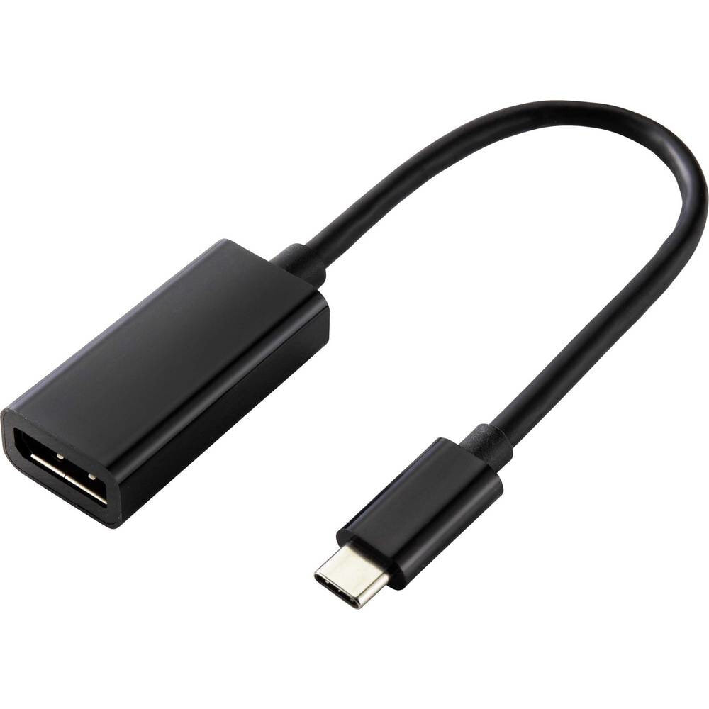 RF-4613070 - 0.14 m - DisplayPort - USB Type-C - Female - Male - Straight