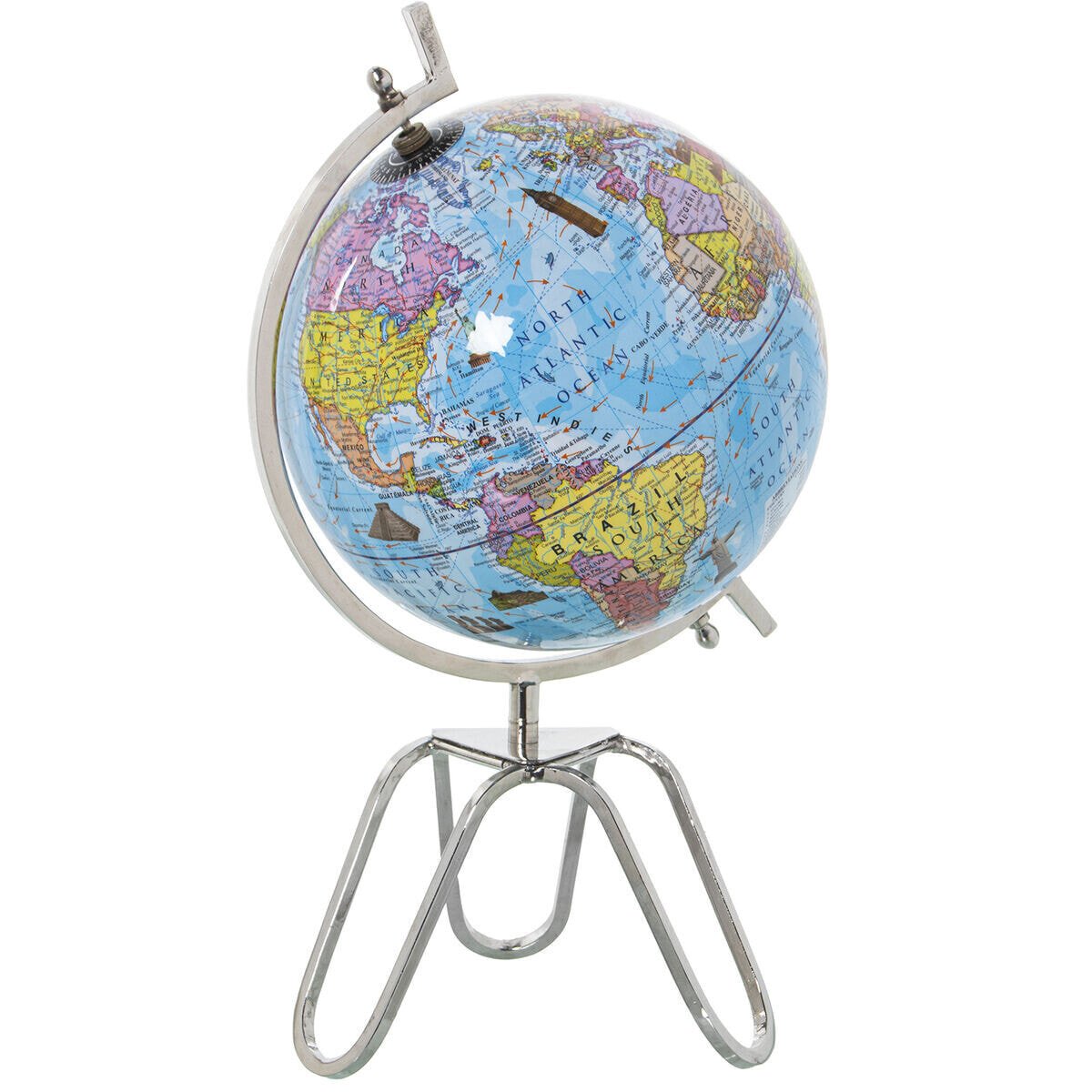 Globe Alexandra House Living Multicolour Metal 20 x 38 x 20 cm