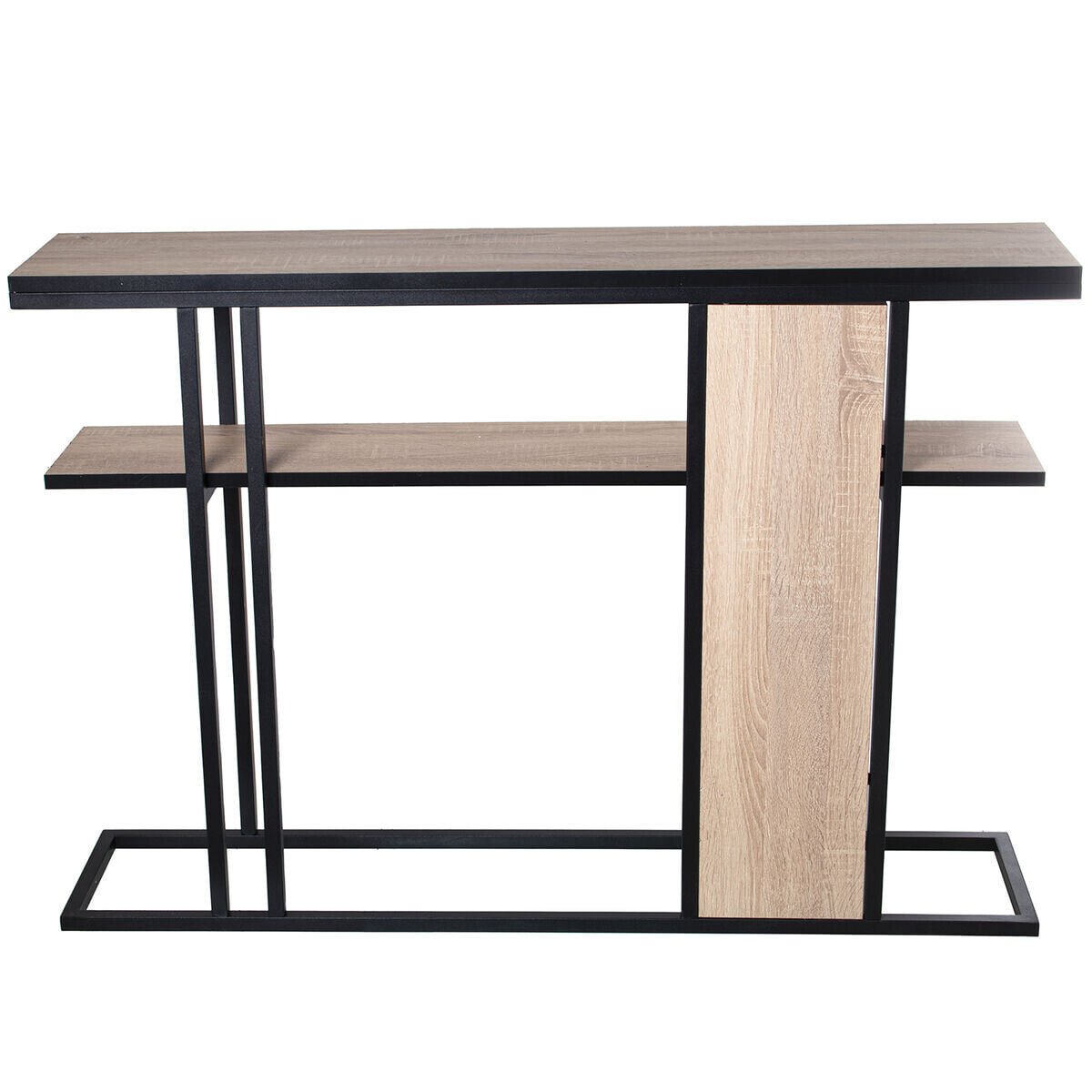 Console Alexandra House Living Brown Black Wood 120 x 82 x 25 cm