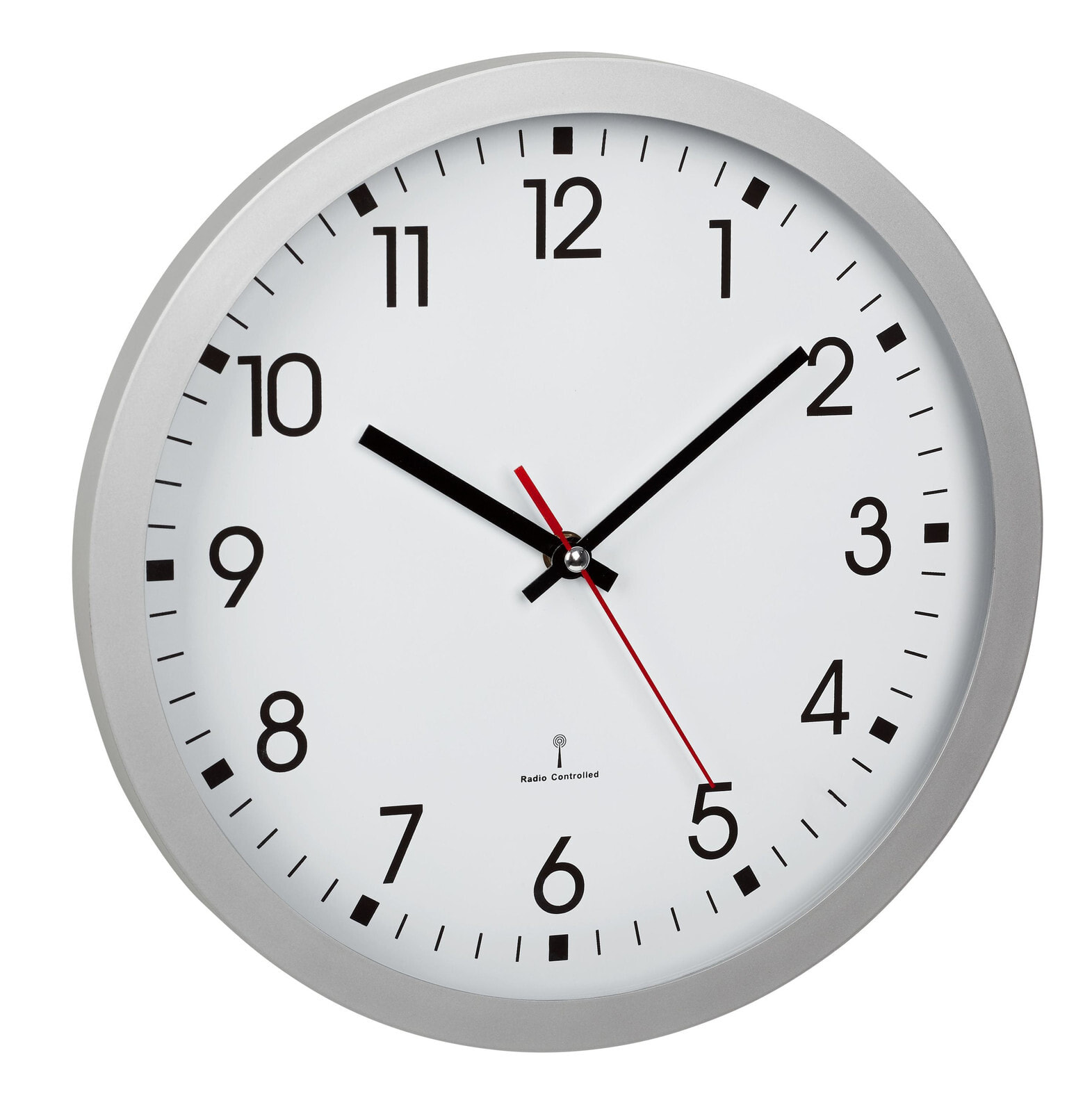TFA-Dostmann 60.3522.02 настенные часы Кварцевые стенные часы Круглый Серебристый