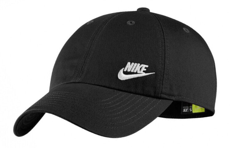 Nike 时尚Logo刺绣 鸭舌帽 男女同款情侣款 黑色 休闲舒适 / Шапка Nike Logo AO8662-010