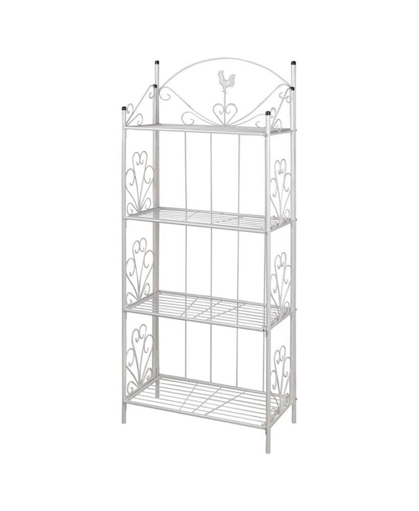 vidaXL plant Rack White Square