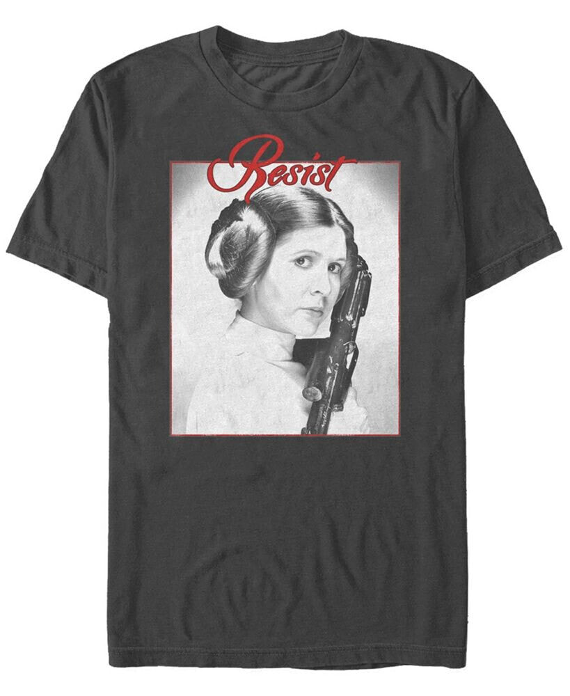 Fifth Sun star Wars Men's Classic Princess Leia Resist Portrait Short Sleeve T-Shirt