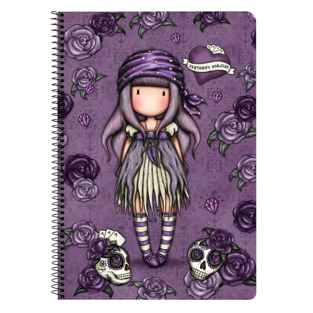 SANTORO LONDON Folio 80 Sheets Hard Cover Gorjuss Sea Nixie Notebook