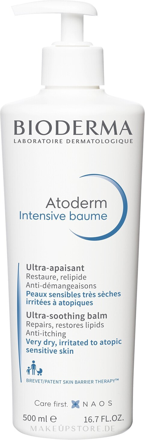 Intensiv beruhigende Gesichtspflege für sehr trockene, irritierte oder atopische Haut und bei Neurodermitis - Bioderma Atoderm Intensive Baume