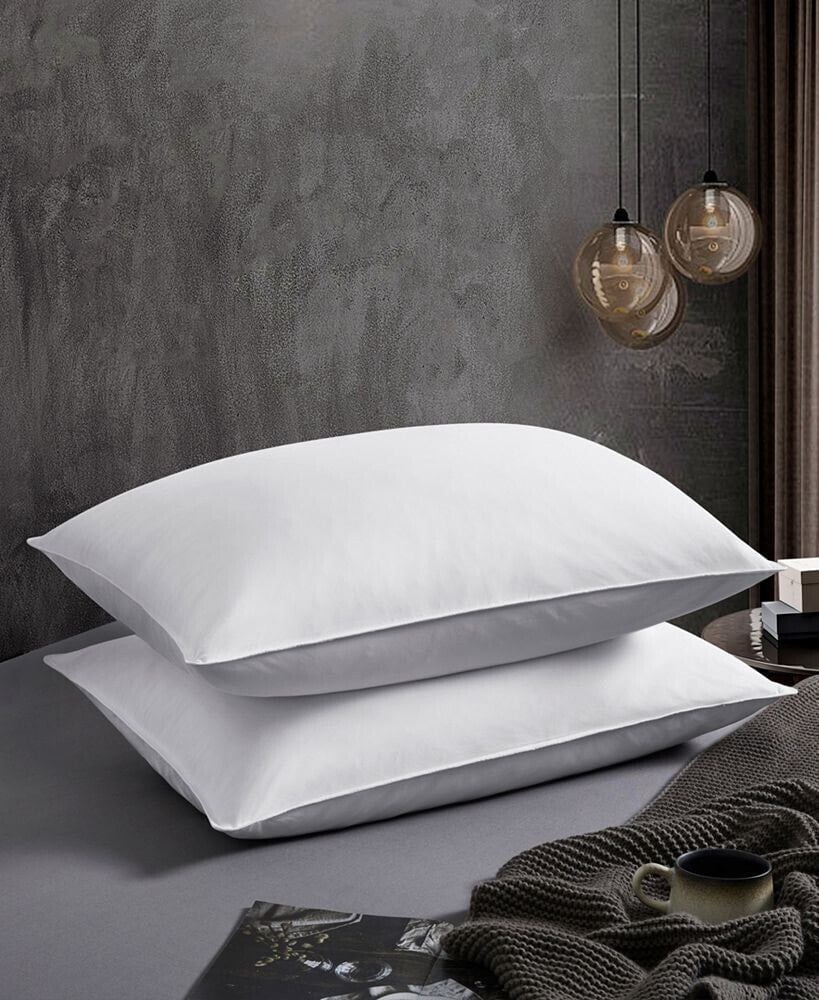 UNIKOME 2-Pack Feather & Down Bed Pillows, Standard Size
