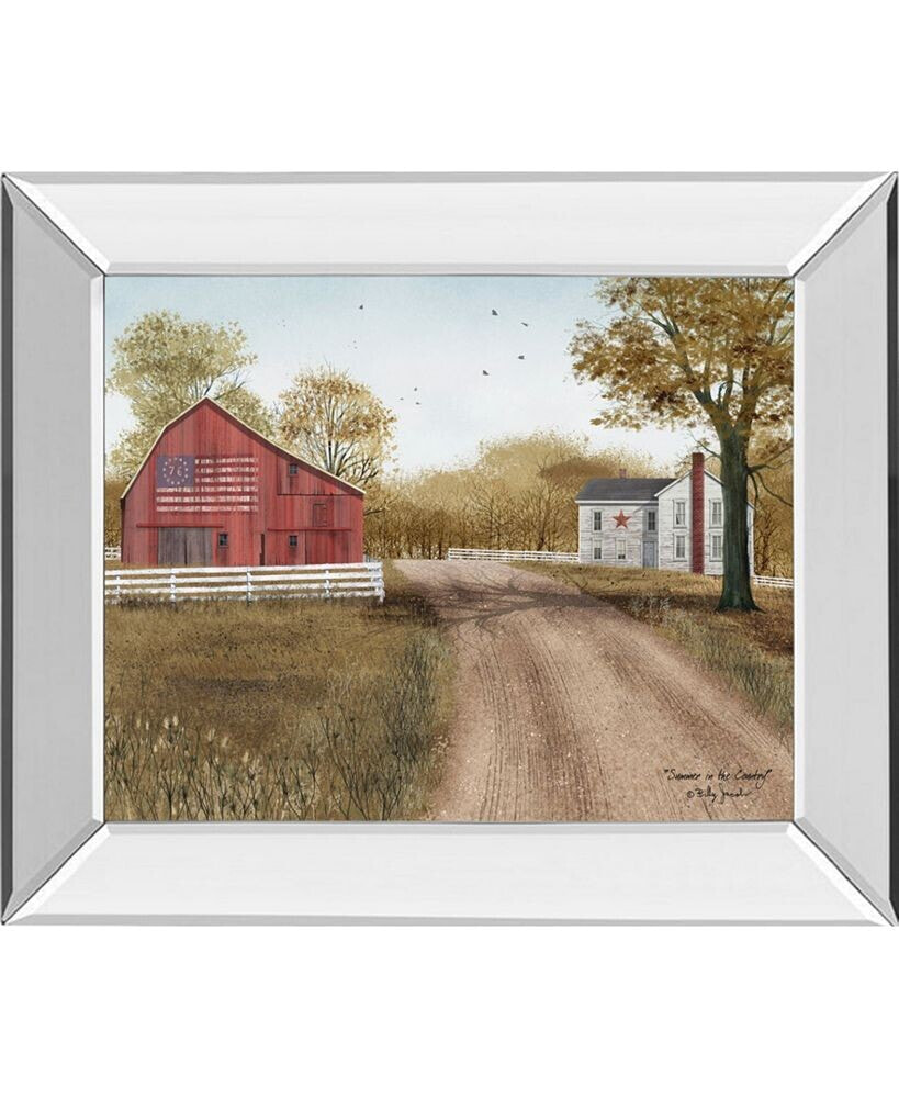 Summer in The Country by Billy Jacobs Mirror Framed Print Wall Art - 22