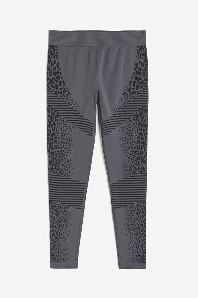 H&M DryMove™ Seamless Jacquard-knit Sports Leggings