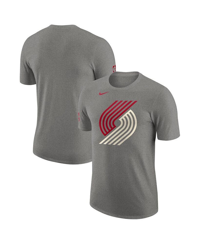 Nike men's Charcoal Portland Trail Blazers 2023/24 City Edition Essential Warm up T-shirt