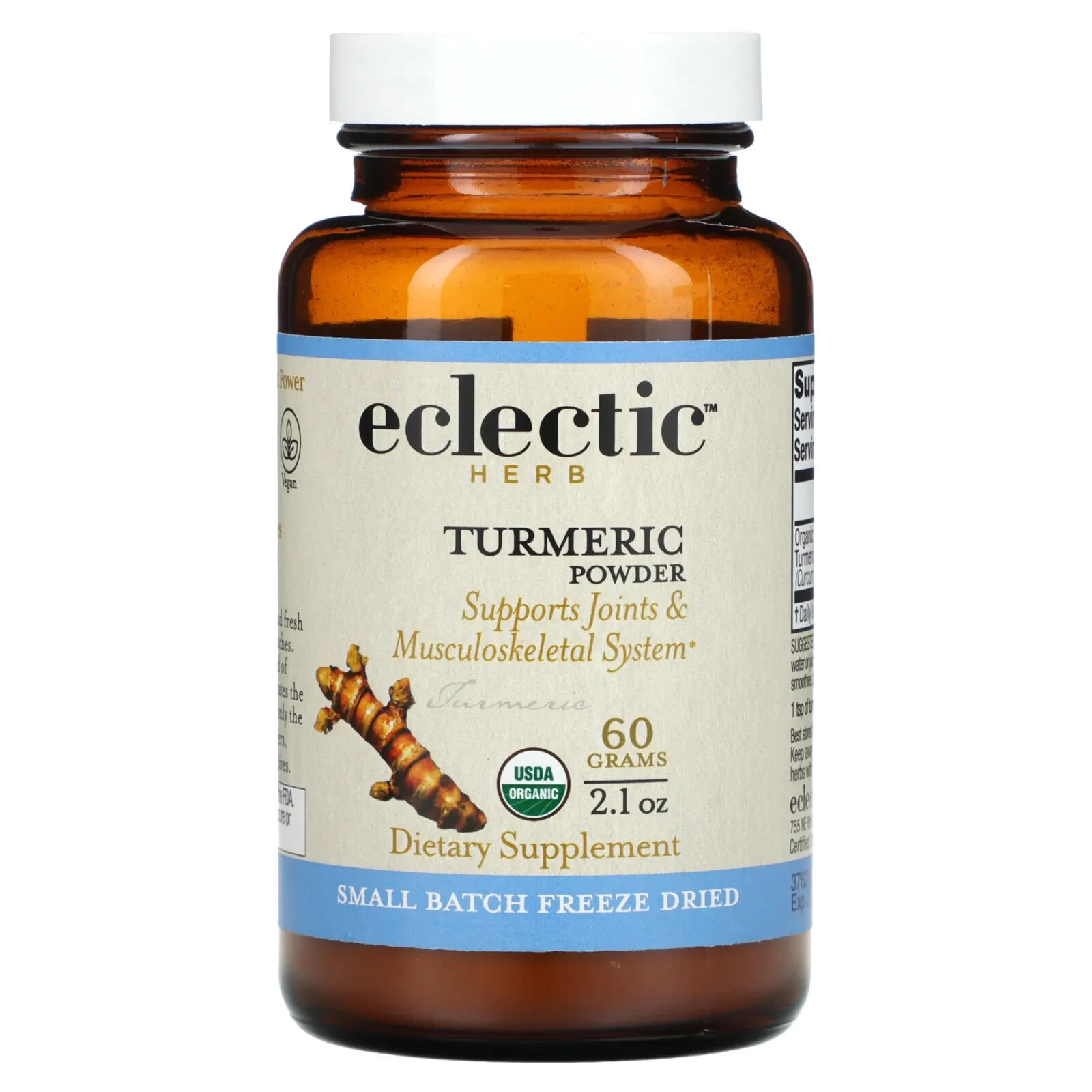 Eclectic Institute, Turmeric, Whole Food POWder, 2.1 oz (60 g)