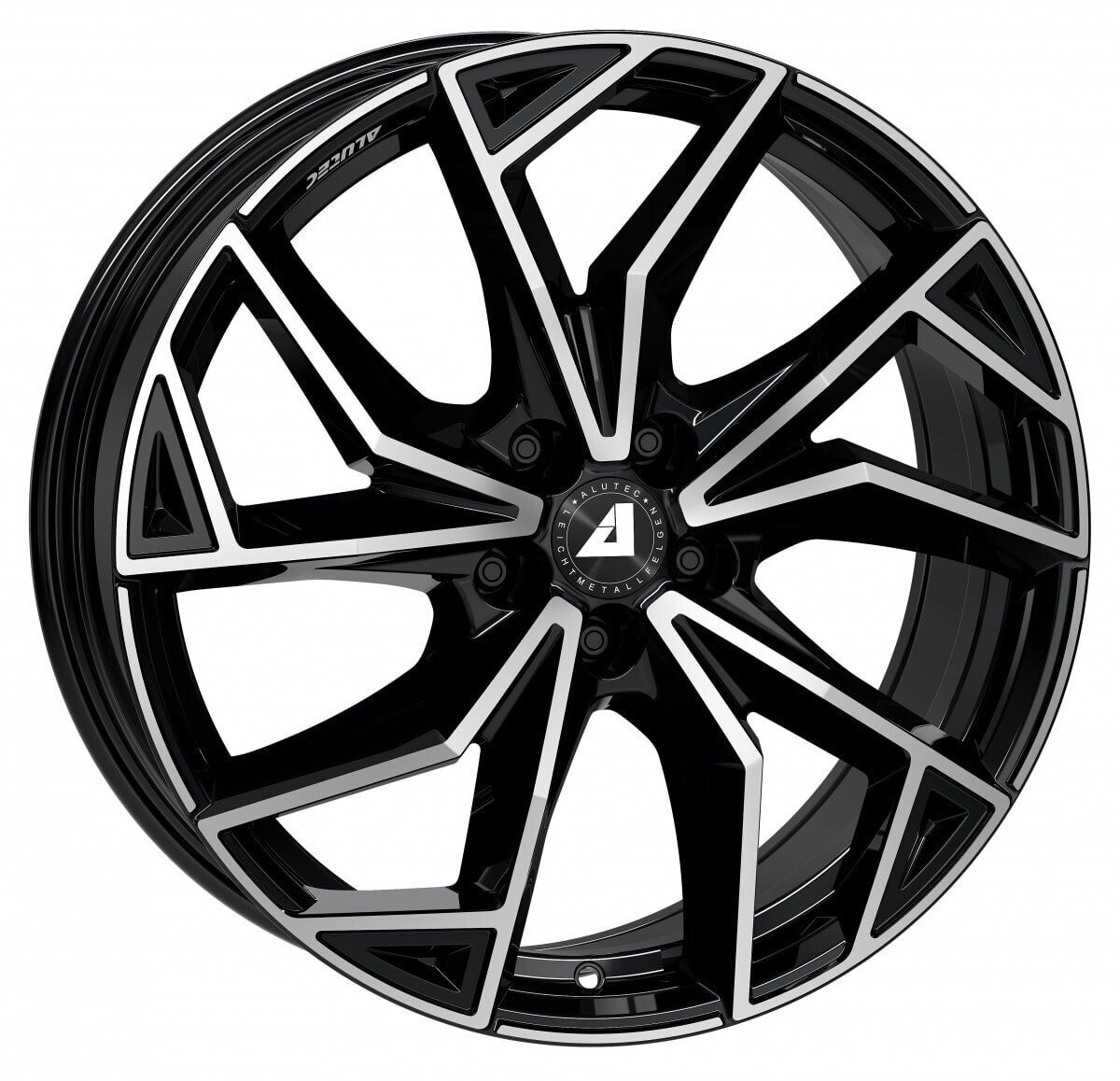 Колесный диск литой Alutec ADX.02 diamant-schwarz frontpoliert 8x19 ET42 - LK5/114.3 ML70.1