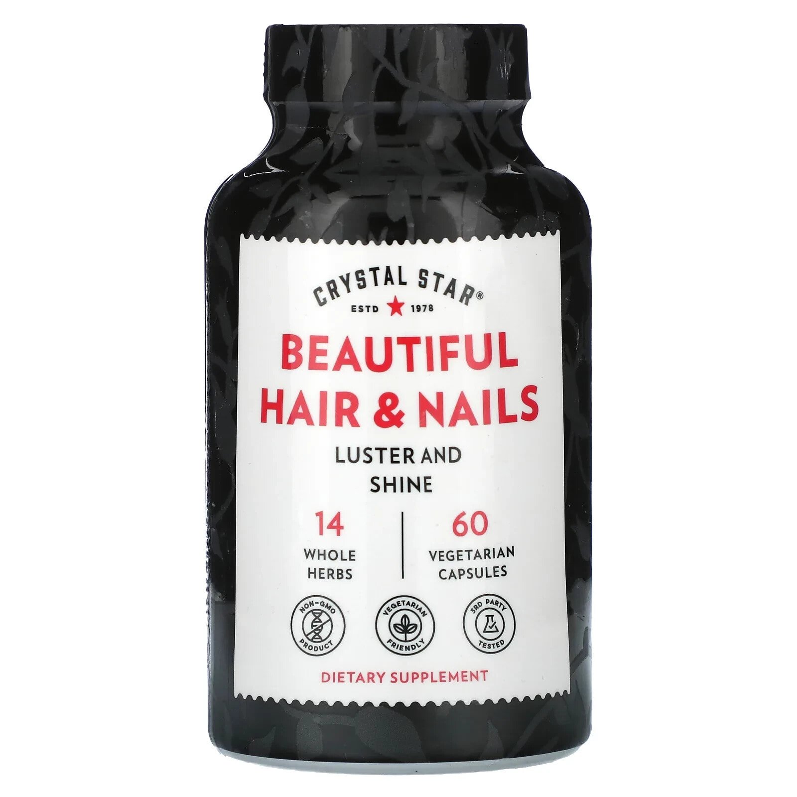 Beautiful Hair & Nails, 60 Vegetarian Capsules