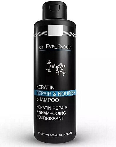 Haarpflegeset - Dr Eve Ryouth Keratin Repair & Nourish Shampoo (Shampoo 300ml x 2 St.)