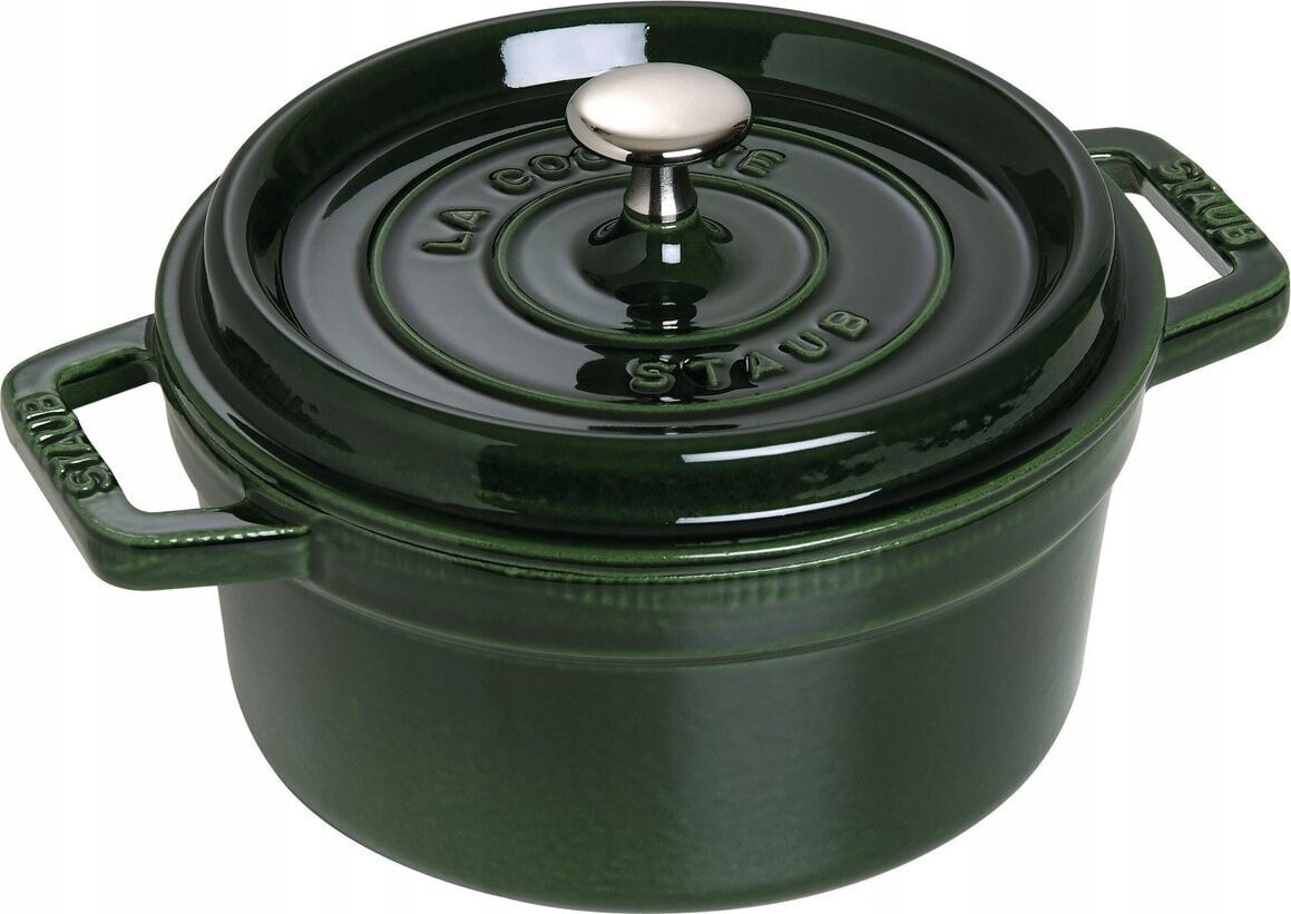 STAUB Garnek żeliwny okrągły Staub - Zielony, 2.2 ltr