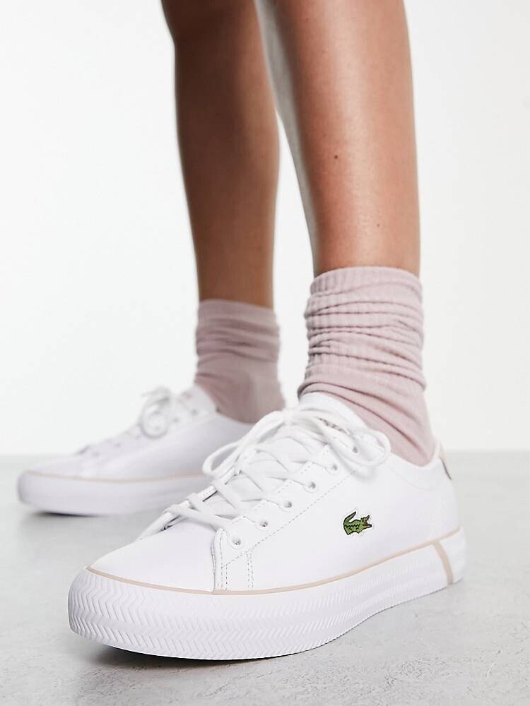 Lacoste – Gripshot – Sneaker in Weiß-Rosa