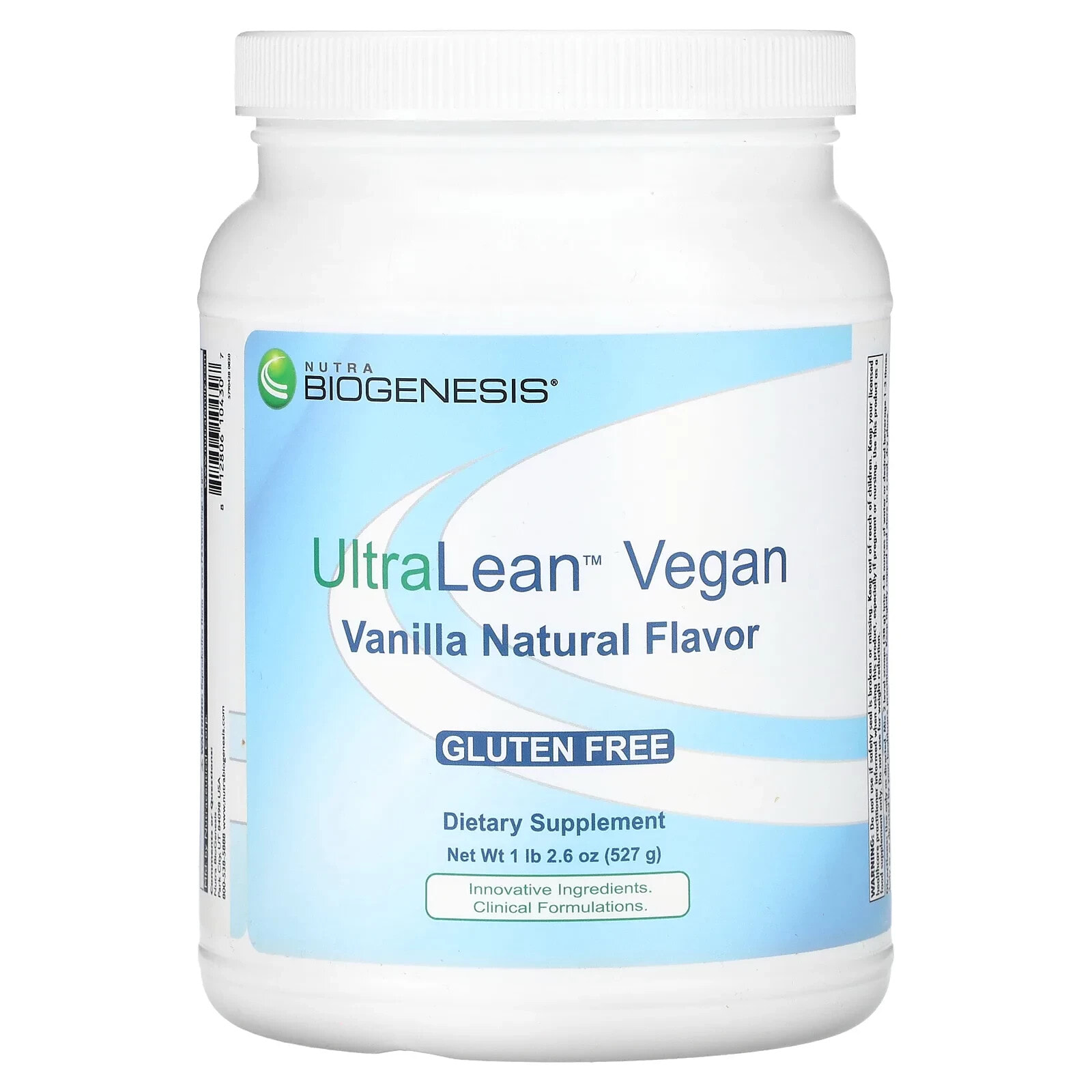 UltraLean Vegan, Natural Vanilla, 1 lb 2.6 oz (527 g)