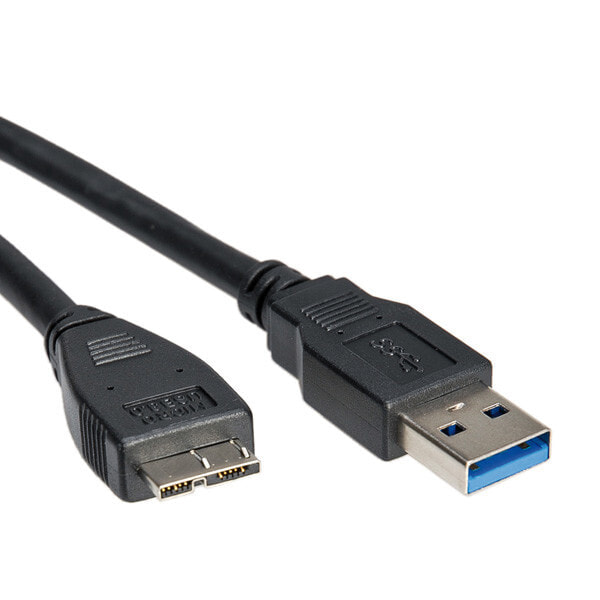 ROLINE 11.02.8874 USB кабель 2 m 3.2 Gen 1 (3.1 Gen 1) USB A Micro-USB A Черный