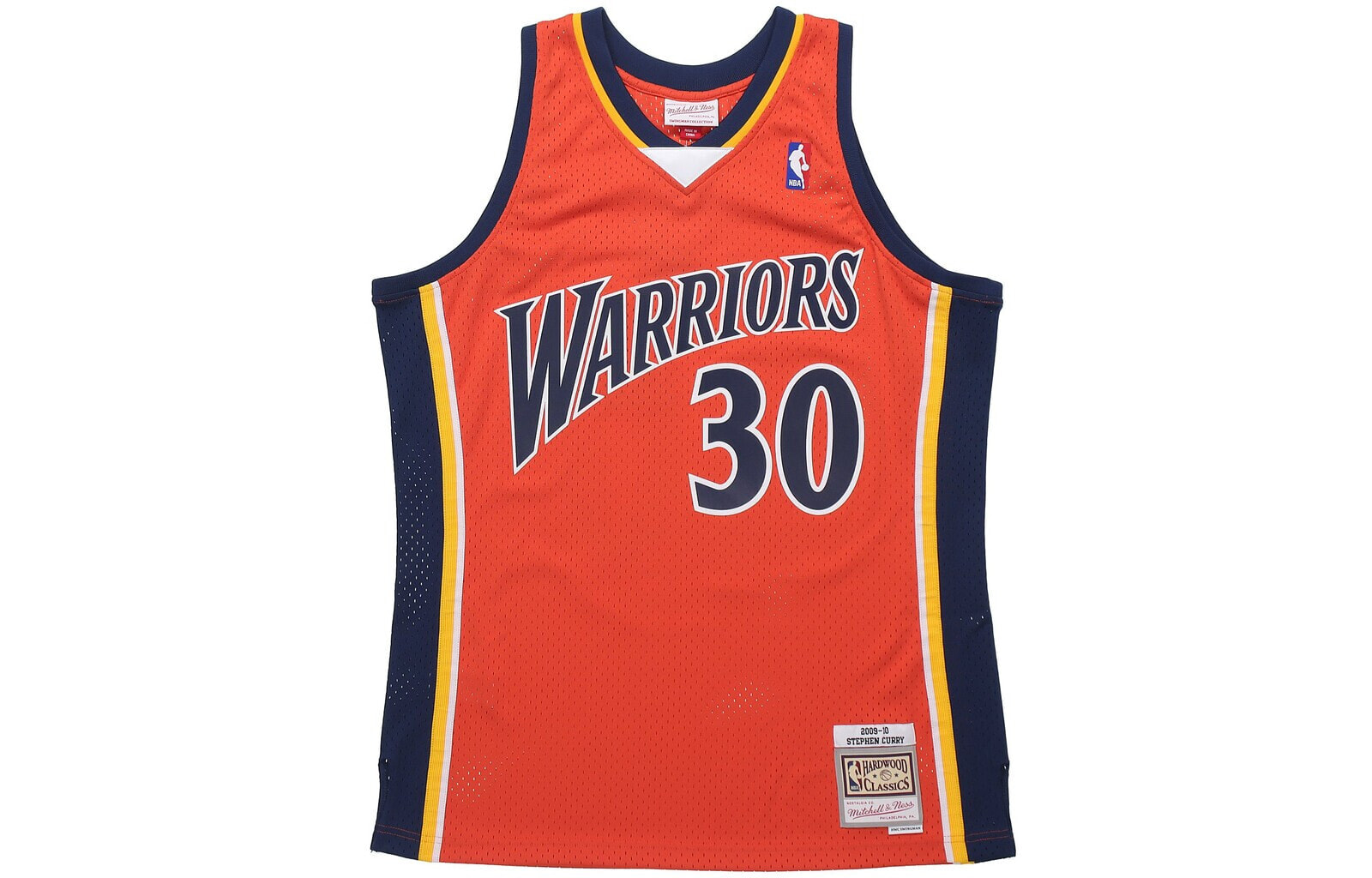 Mitchell & Ness NBA 复古运动球衣 SW球迷版 09-10赛季 金州勇士队 客场 斯蒂芬库里 30号 男女同款 红色 / Майка Mitchell Ness NBA SW 09-10 30 SMJYAC18086-GSWDKOR09SCU