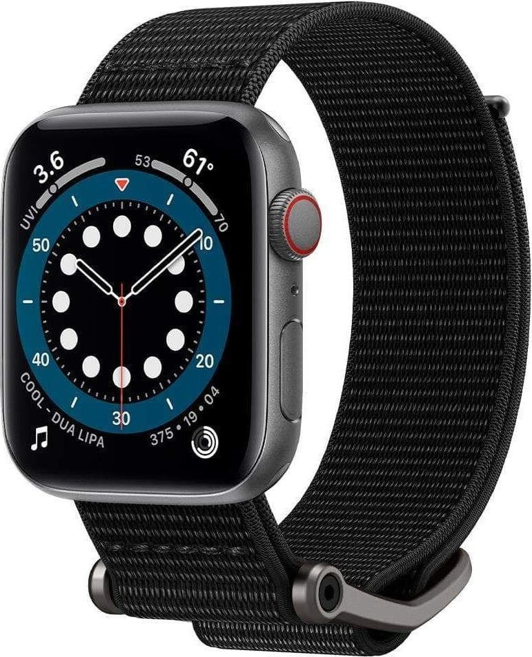 Spigen Pasek Spigen Durapro Flex Apple Watch 4/5/6/7/SE 44/45mm Black