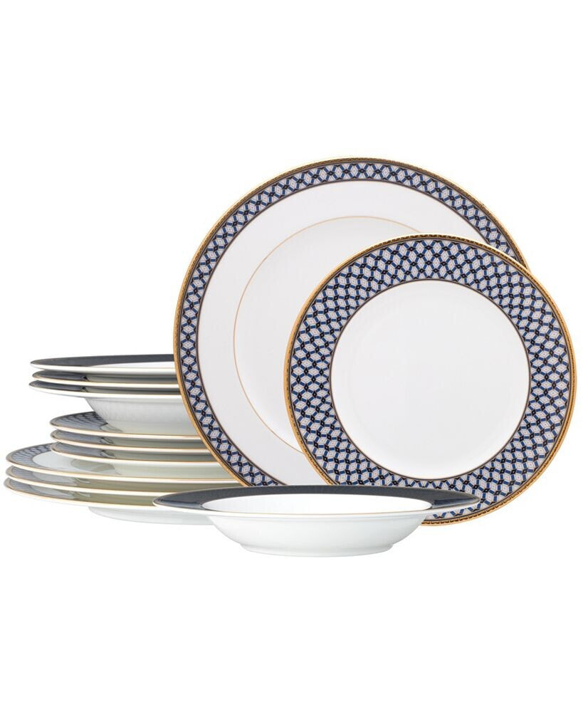 Noritake blueshire 12 Piece Set, Service For 4