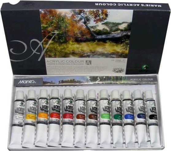 Maries Acrylic paints 12 colors