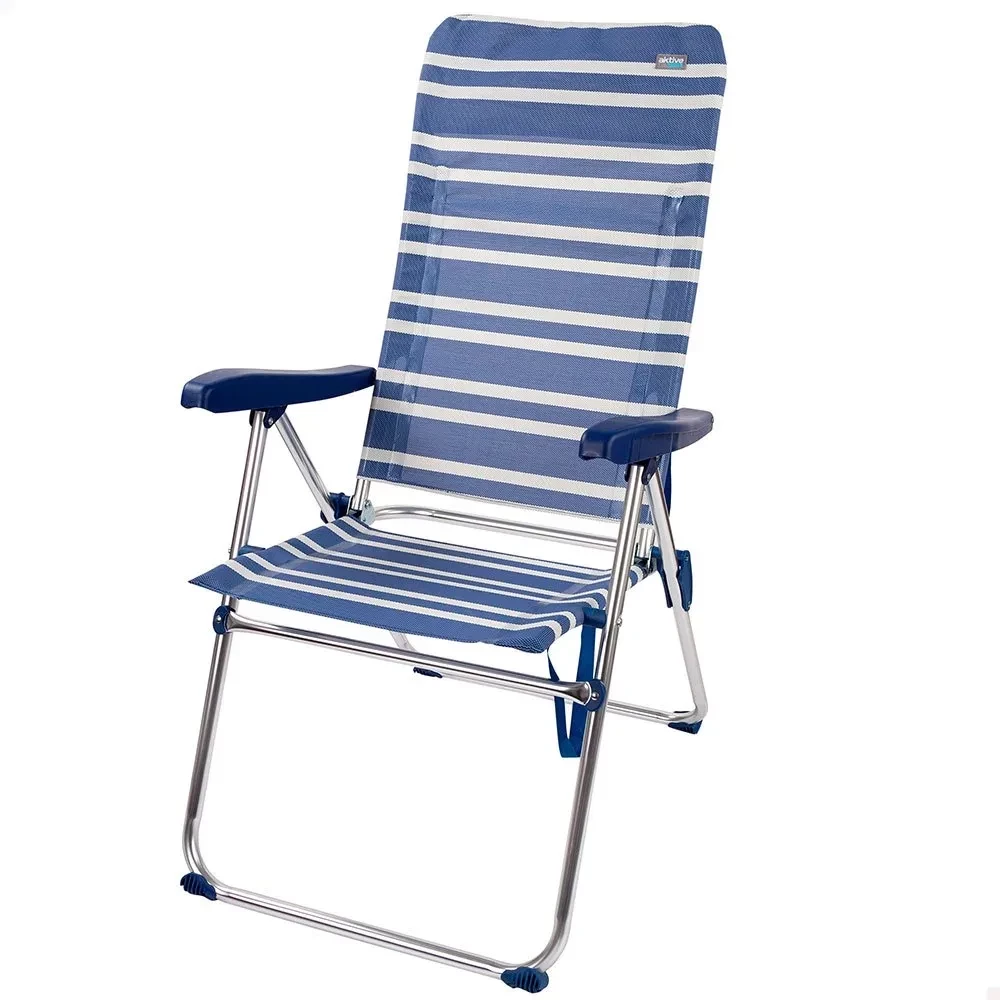 AKTIVE Folding Chair High Backrest 5 Positions 61x69x108 cm