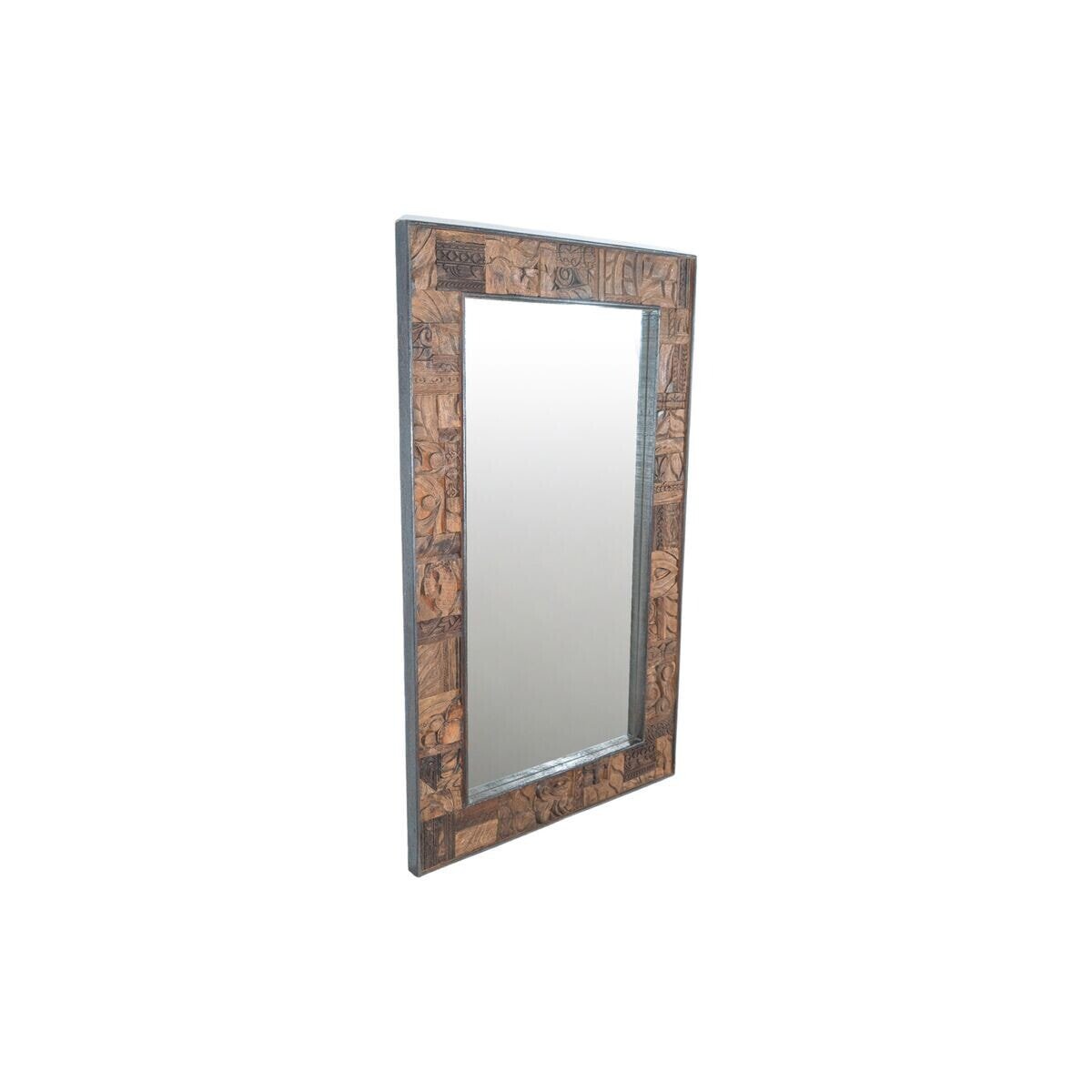 Wall mirror Romimex Brown Mango wood 98 x 153 x 5 cm