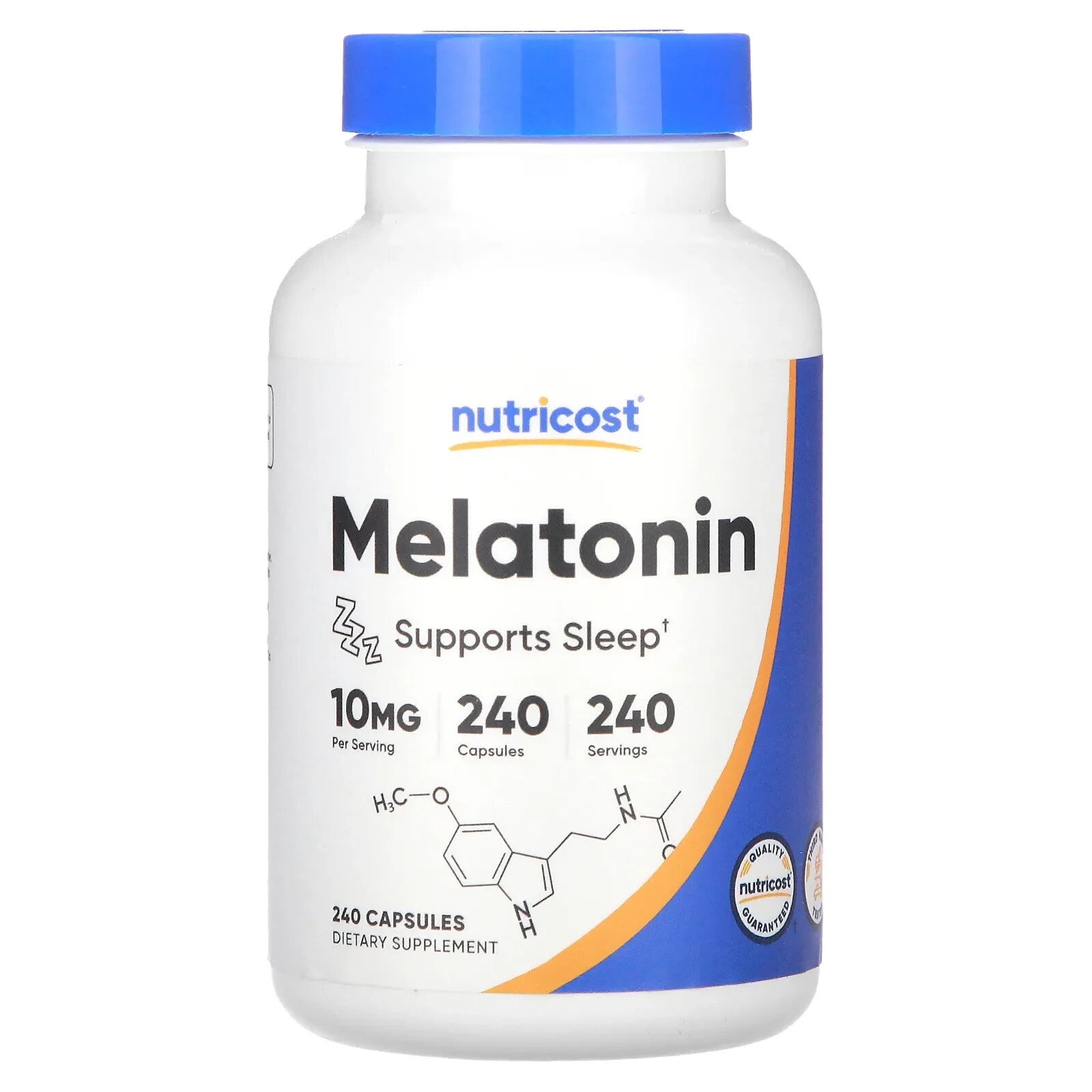 Melatonin, 10 mg, 240 Capsules