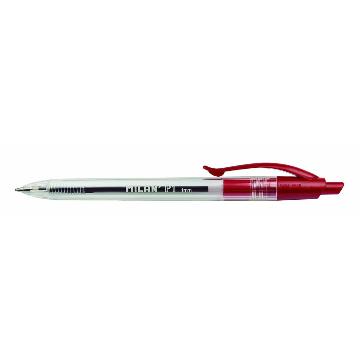 Pen Milan P1 Red 1 mm (25 Pieces)