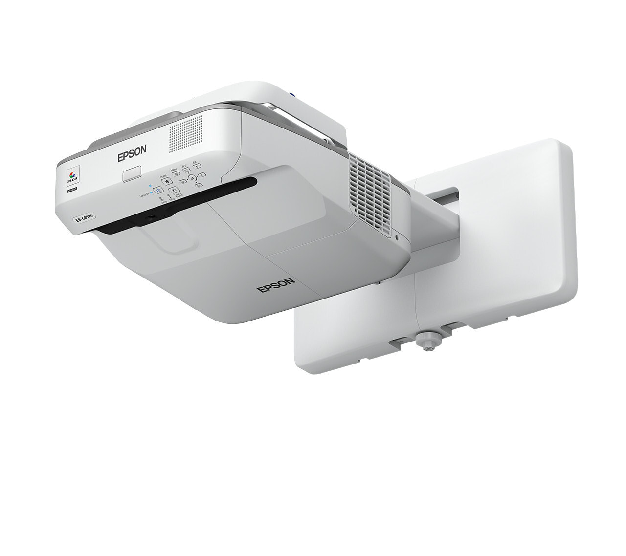 Epson EB-685W мультимедиа-проектор 3500 лм 3LCD WXGA (1280x800) Монтируемый на стену проектор Серый, Белый V11H744040