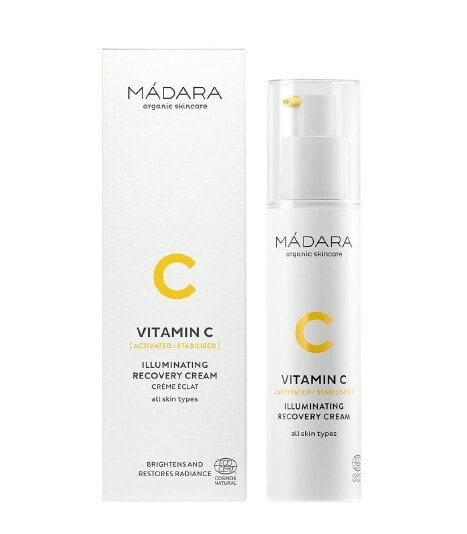 Крем для выравнивания тона кожи Madara Vitamin C Brightening Cream Cream (Illuminating Recovery Cream) 50 ml