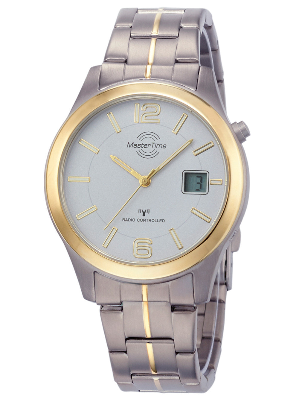Мужские наручные часы с серебряным браслетом Master Time MTGT-10353-42M Radio Controlled Expert Titan Series Mens 42mm