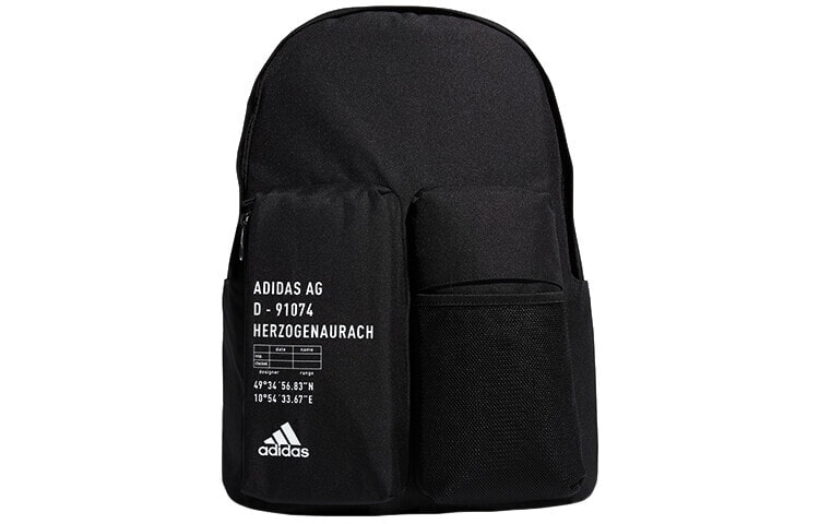 adidas Cl 3D Pockets 训练运动 聚酯纤维 书包背包双肩包 男女同款情侣款 黑色 / Аксессуары Adidas Cl 3D Pockets Рюкзак