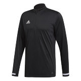 Мужской спортивный лонгслив с длинным рукавом черный с логотипом Adidas Team 19