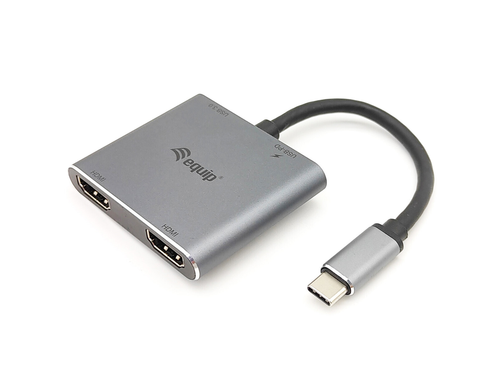 Equip 133484 хаб-разветвитель USB 3.2 Gen 1 (3.1 Gen 1) Type-C 5000 Мбит/с Серебристый