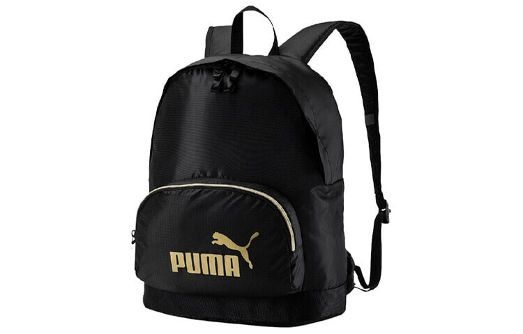 PUMA Logo运动 书包背包双肩包 中号 男女同款情侣款 黑色 / Рюкзак Backpack PUMA Logo 075716-03