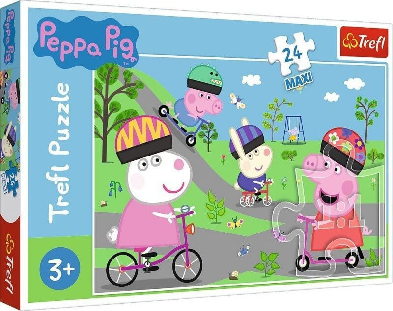 Trefl Puzzle 24 el. Maxi Aktywny dzień Świnka Peppa