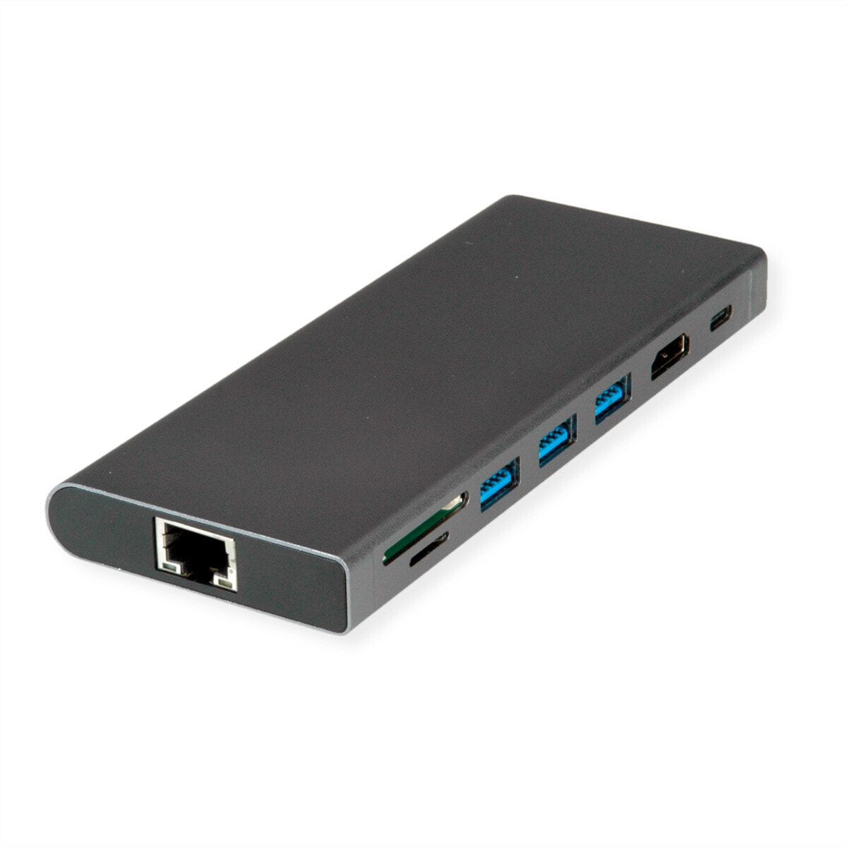 VALUE USB-C Dock HDMI+GbE+3xA+1xC+ 1xTF/SD+1xC PD 1x Audio 4K - Audio/Multimedia - Digital