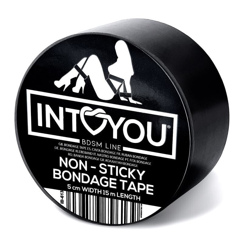 Bondage Tape Non-Sticky Black 15 meters