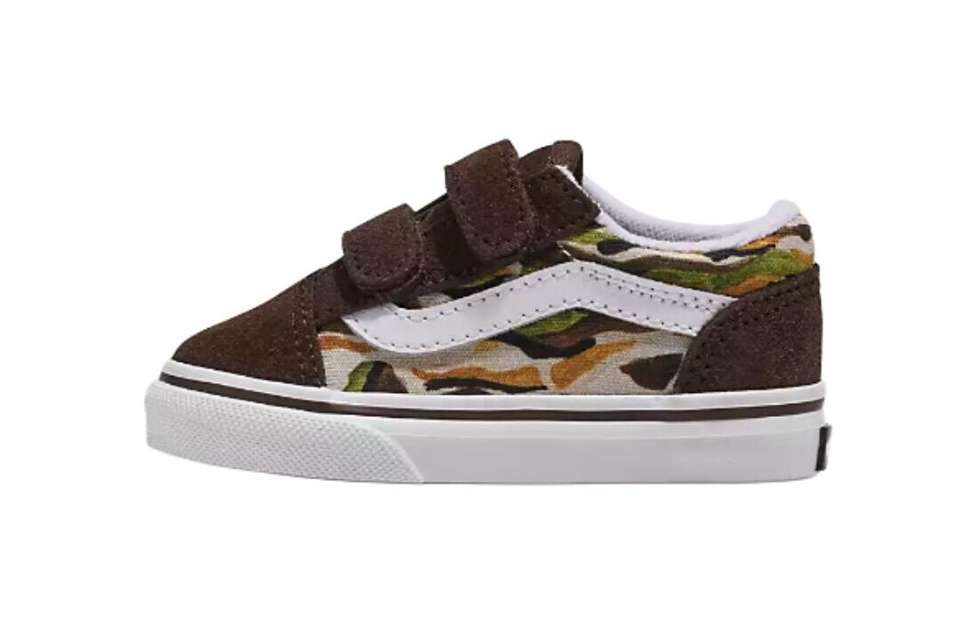 Vans Old Skool V Toddler 'Painted Camo Brown'