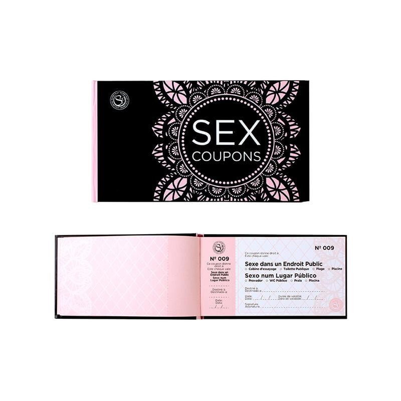 Эротический сувенир или игра SECRET PLAY Sex Coupons (FR/PT)