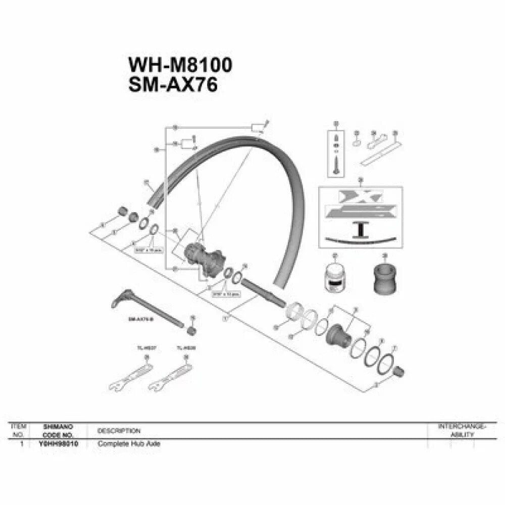 SHIMANO Deore XT WH-M8100 Rear