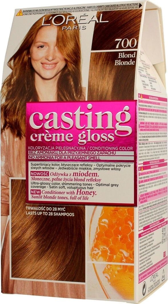 Loreal Paris Casting Creme Gloss Hair Color 700 Питательная безаммиачная крем-краска для волос, оттенок русый