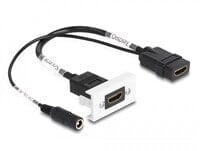 Delock 81384 - Black - 2x HDMI - DC - Female - Plastic - 22.5 mm