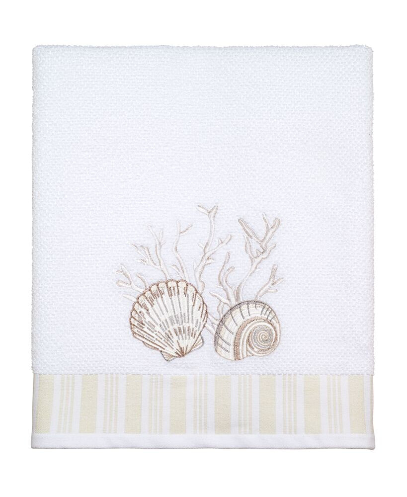 Avanti destin White Coral & Shells Cotton Bath Towel, 27